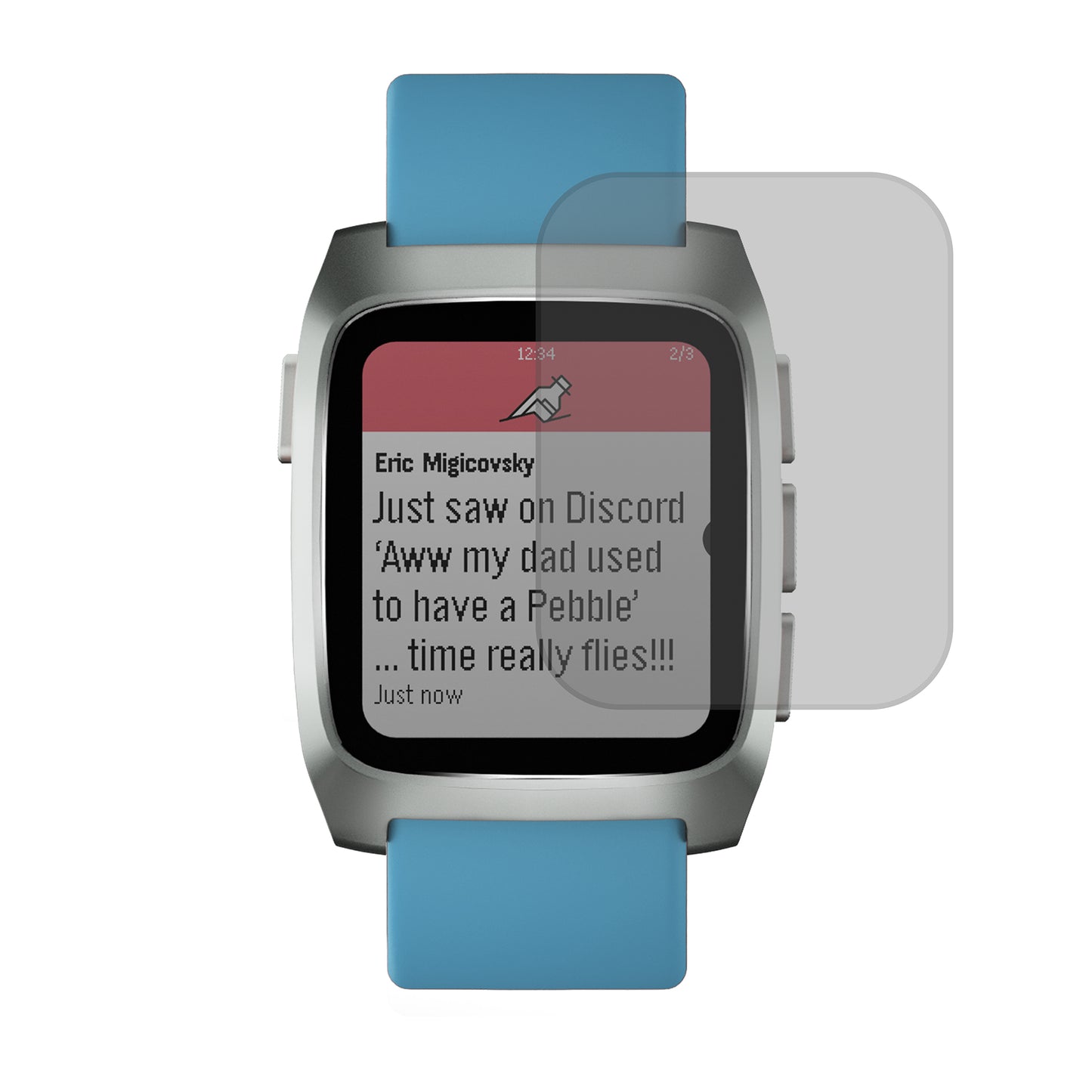 Pebble Time 2 Clear Screen Protector (Wet Install 2 Pack)