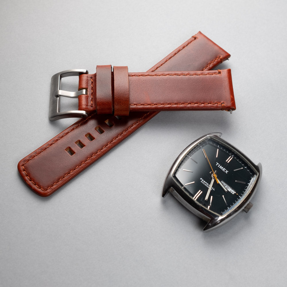 Leather Watchband – 22mm with Quick Release