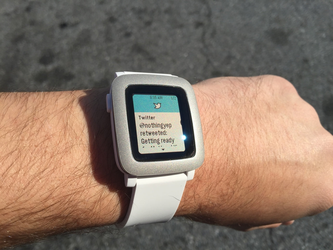 Pebble Time Matte Clear Bezel Skin