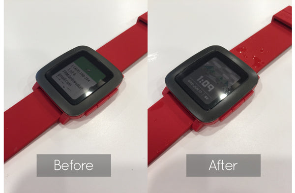 Pebble Time Matte Clear Bezel Skin